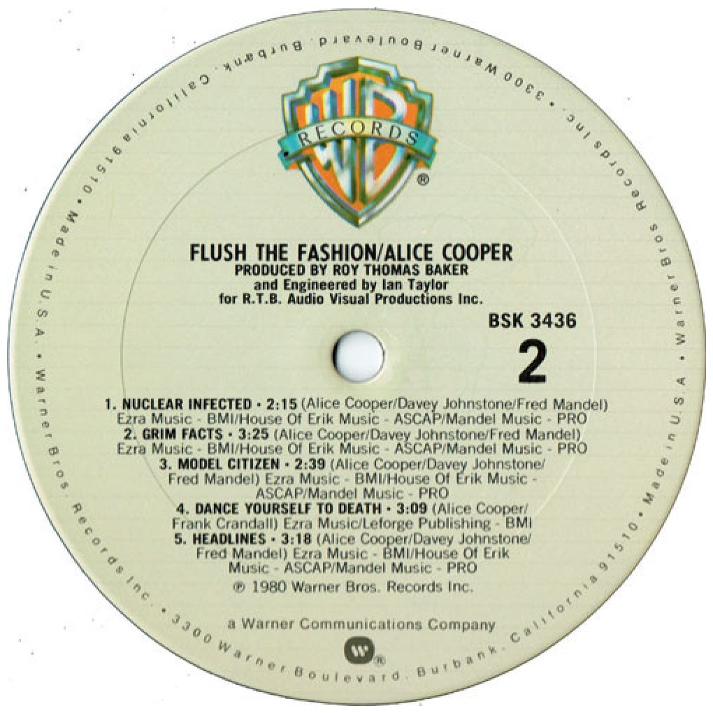 ALICE COOPER - FLUSH THE FASHION | VINILO USADO
