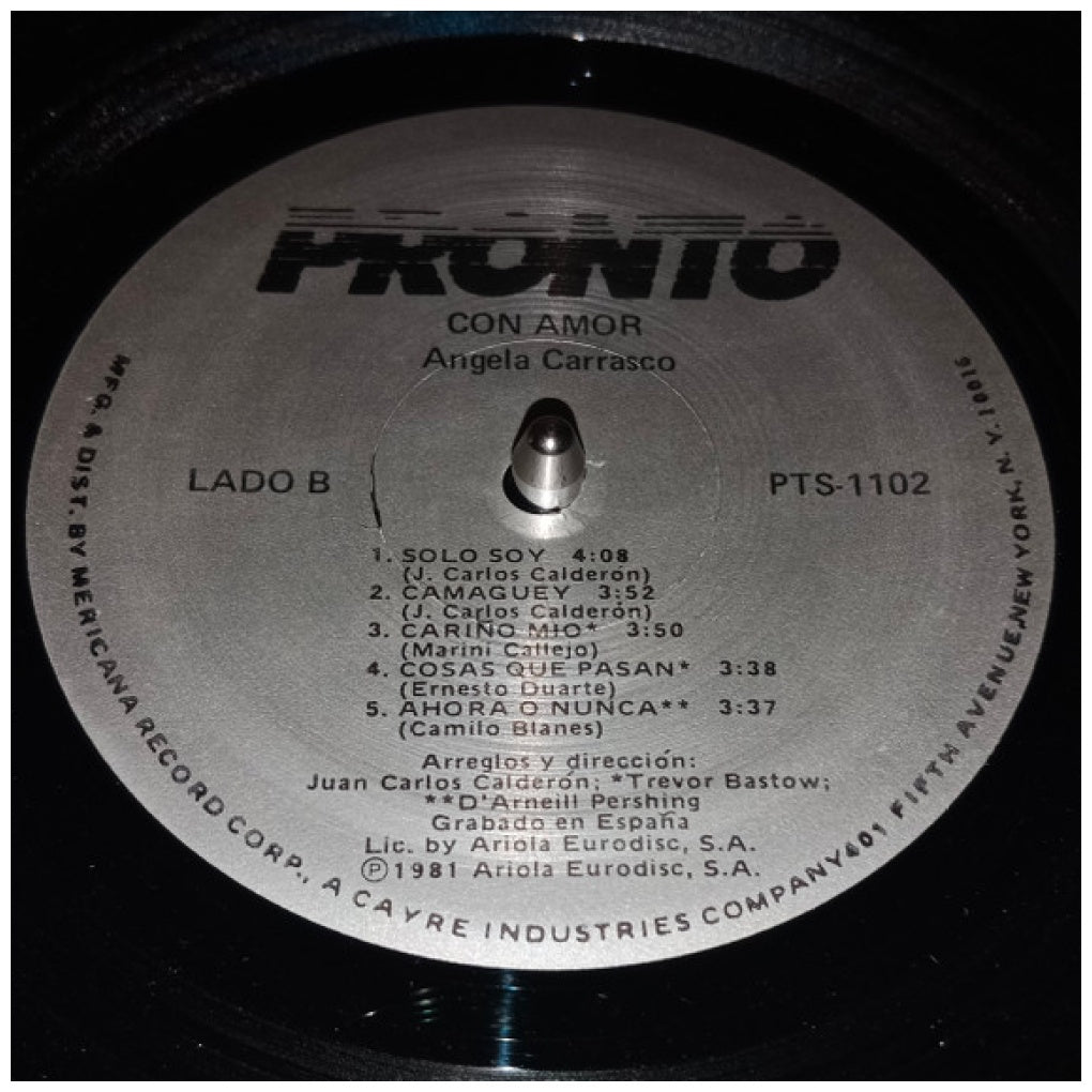 ANGELA CARRASCO - CON AMOR | VINILO USADO
