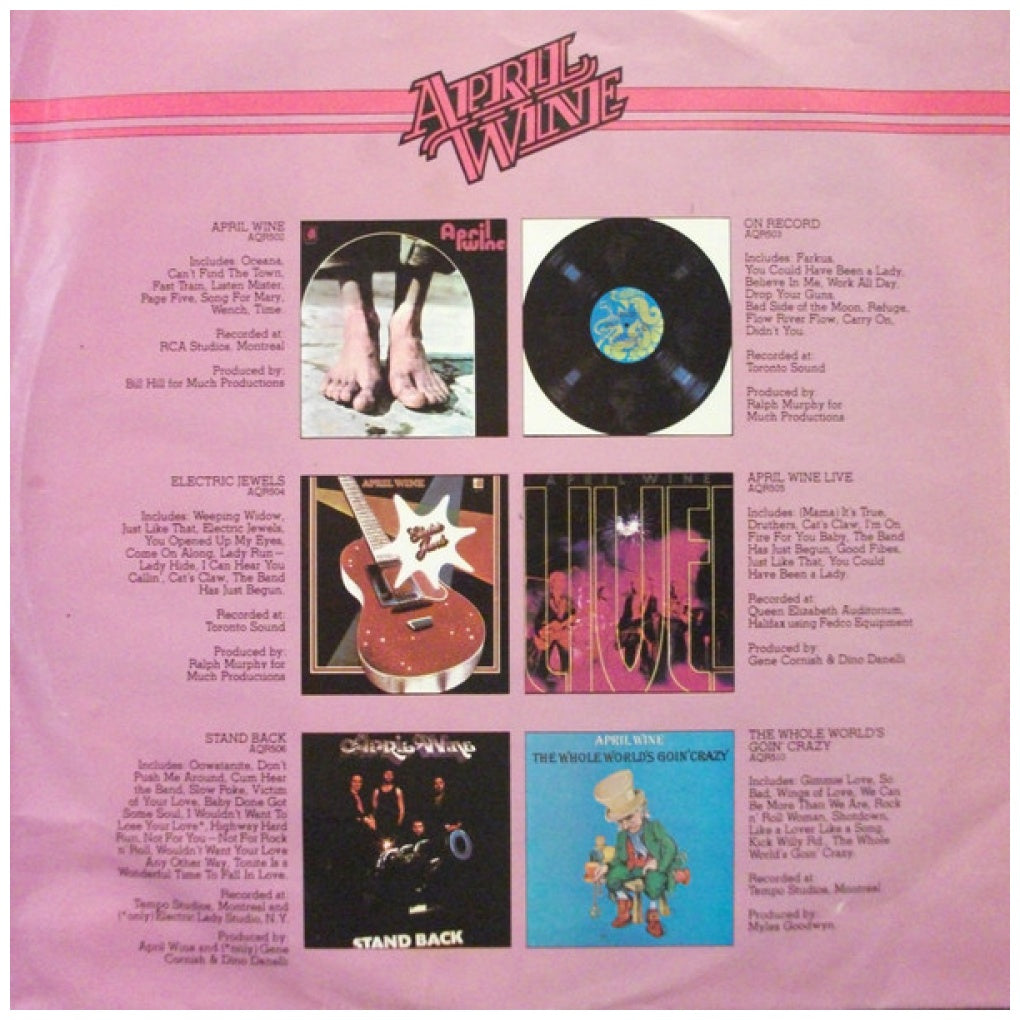 APRIL WINE - THE BEST ROCK BALLADS | VINILO USADO