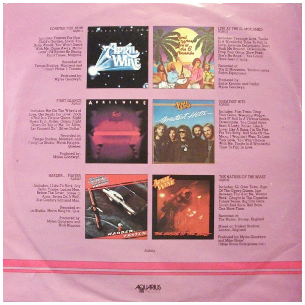 APRIL WINE - THE BEST ROCK BALLADS | VINILO USADO