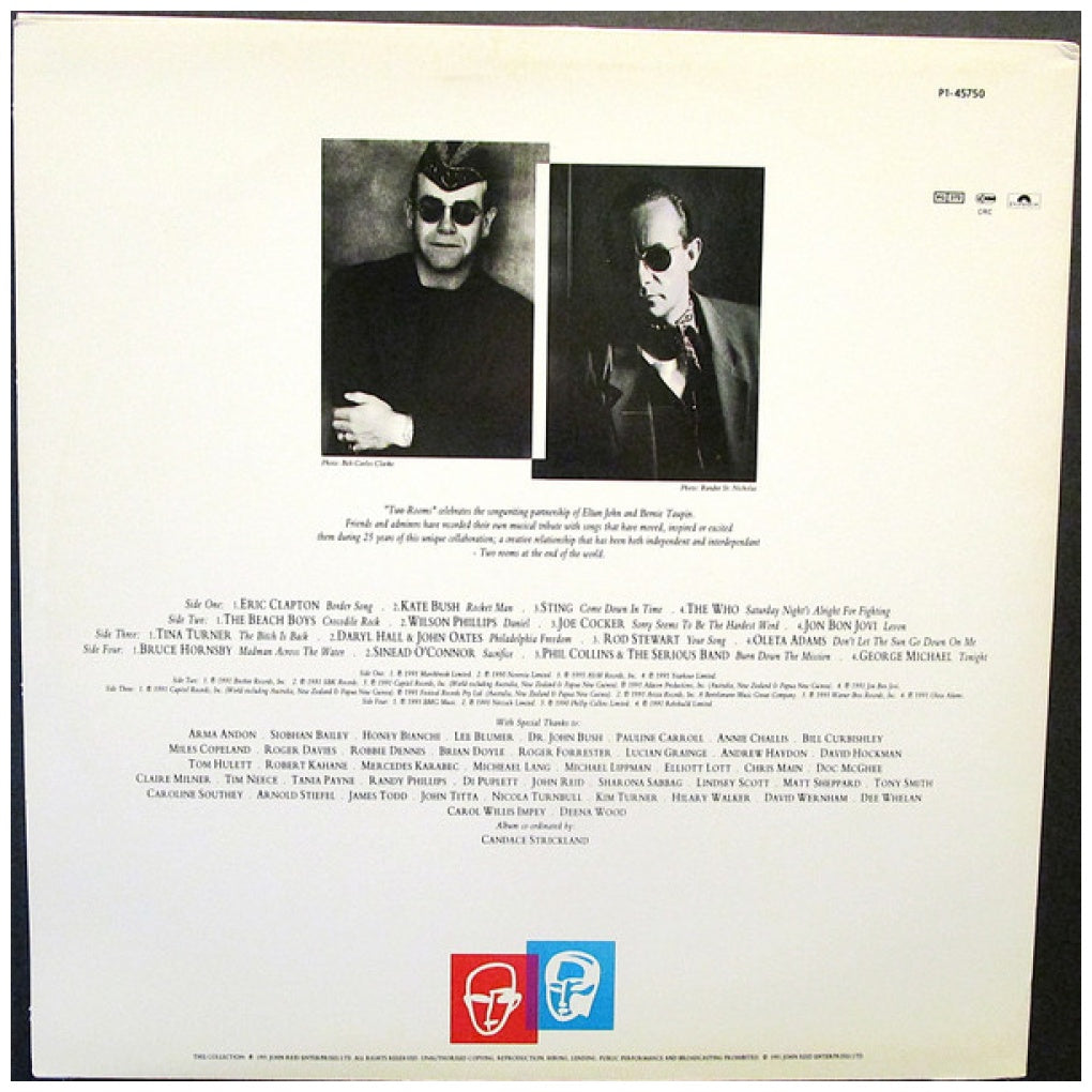 TWO ROOMS - CELEBRATING THE SONGS OF ELTON JOHN & BERNIE TAUPIN (2LP) | VINILO USADO