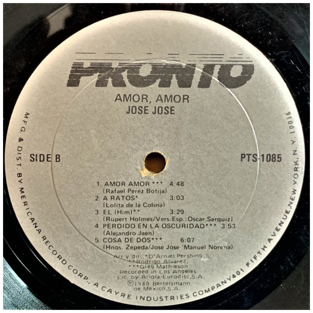 JOSE JOSE - AMOR AMOR | VINILO USADO