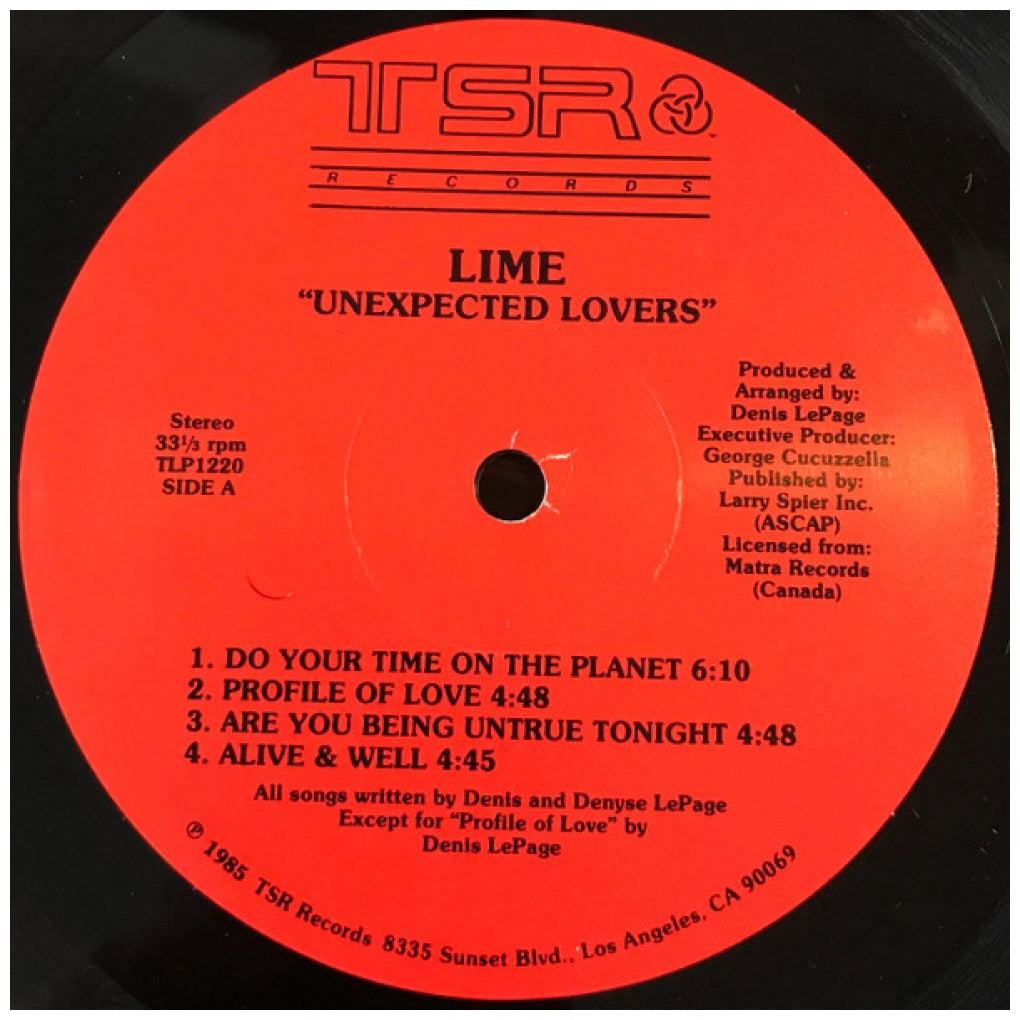 LIME - UNEXPECTED LOVERS | VINILO USADO