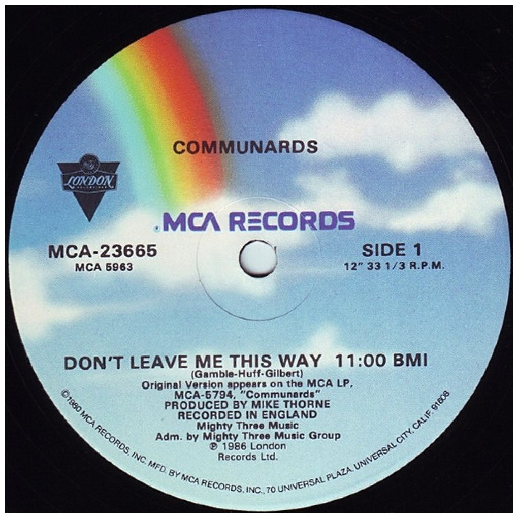 COMMUNARDS - DONT LEAVE ME THIS WAY | 12" MAXI SINGLE USADO