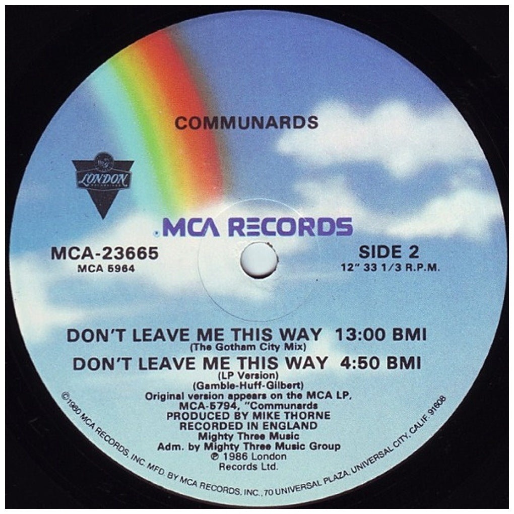 COMMUNARDS - DONT LEAVE ME THIS WAY | 12" MAXI SINGLE USADO