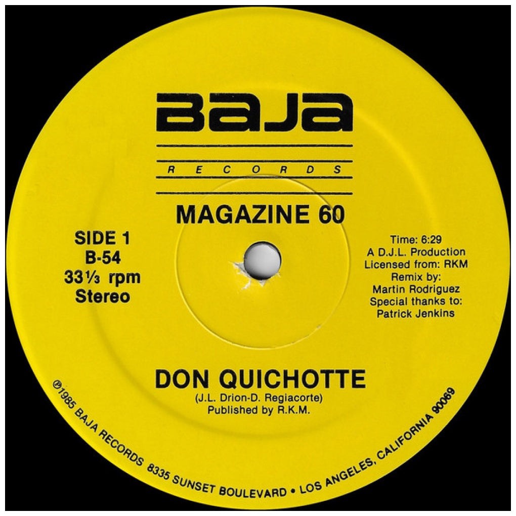 MAGAZINE 60 - DON QUICHOTE | 12" MAXI SINGLE USADO