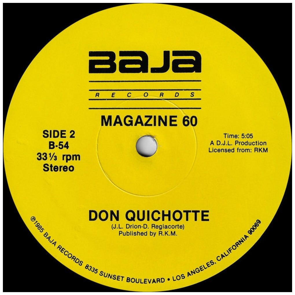 MAGAZINE 60 - DON QUICHOTE | 12" MAXI SINGLE USADO