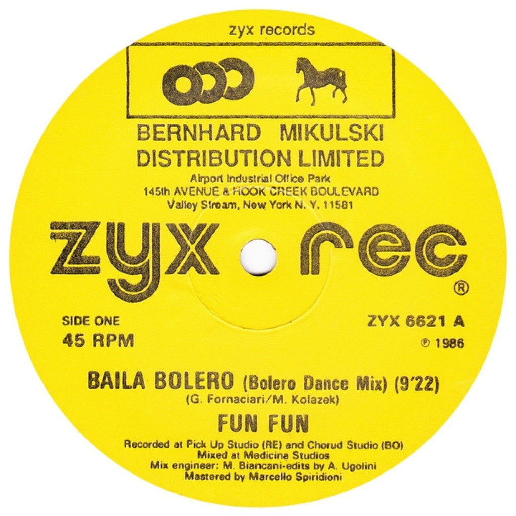 FUN FUN - BAILA BOLERO | 12" MAXI SINGLE USADO
