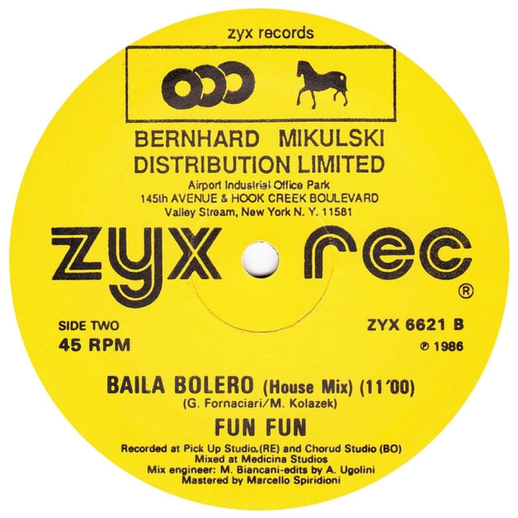 FUN FUN - BAILA BOLERO | 12" MAXI SINGLE USADO