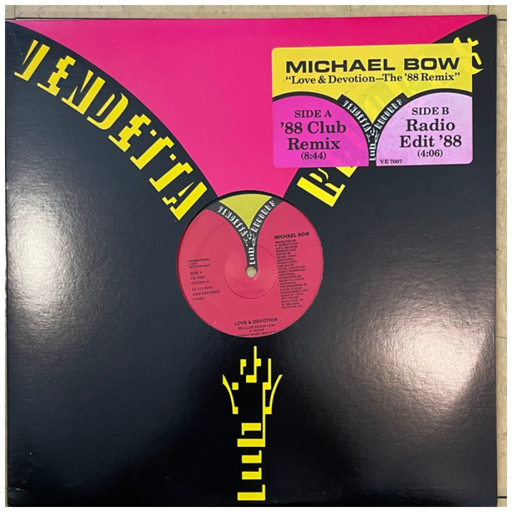 MICHAEL BOW - LOVE & DEVOTION (The '88 Remix) | 12" MAXI SINGLE USADO