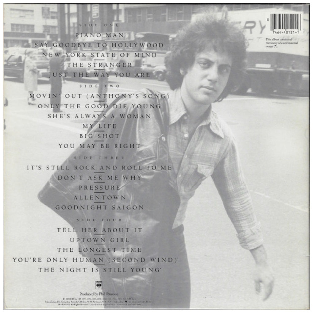 BILLY JOEL - GREATEST HITS - VOL.1 & VOL.2 (2LP) | VINILO USADO