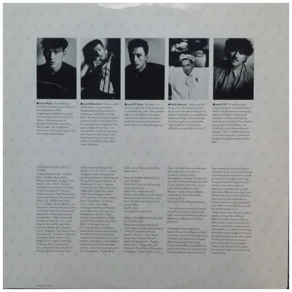 FRANKIE GOES TO HOLLYWOOD - WELCOME TO THE PLEASUREDOME (2LP) | VINILO USADO
