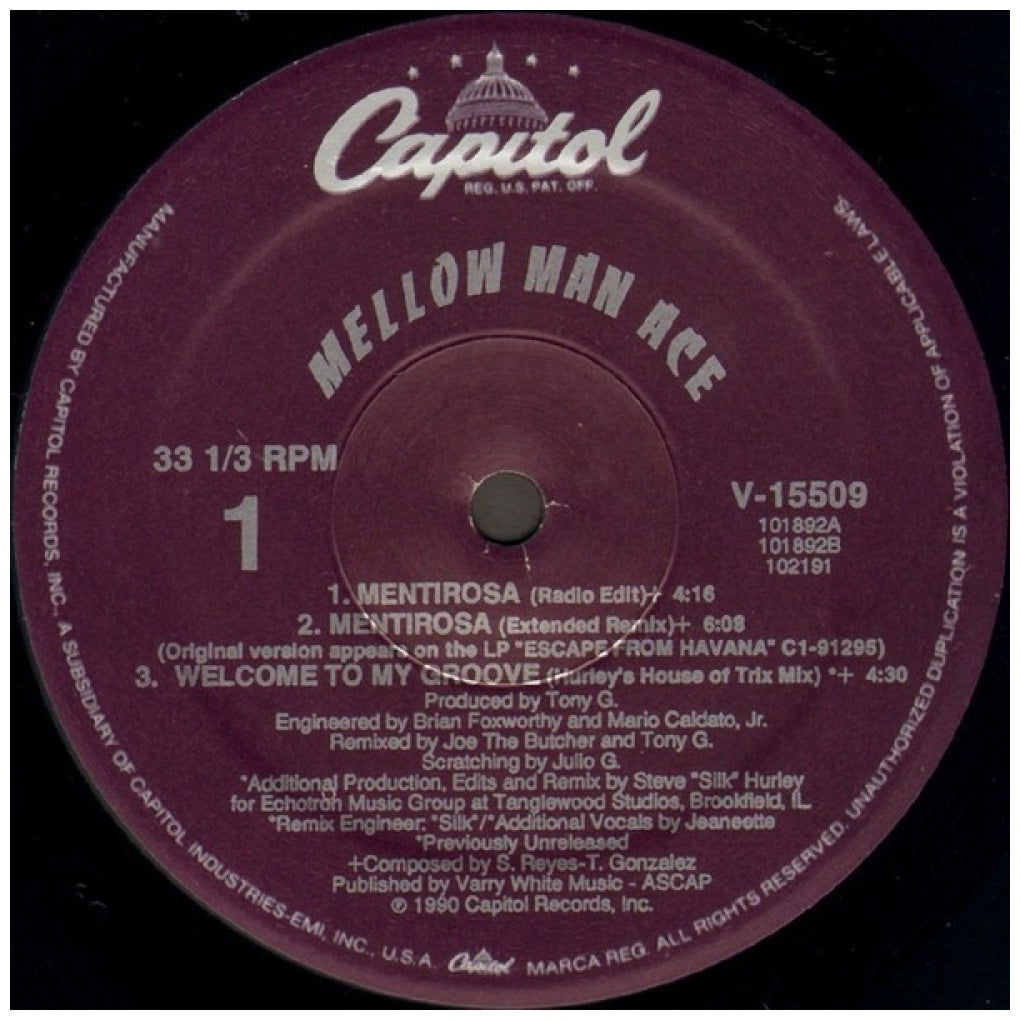 MELLOW MAN ACE - MENTIROSA | 12" MAXI SINGLE USADO