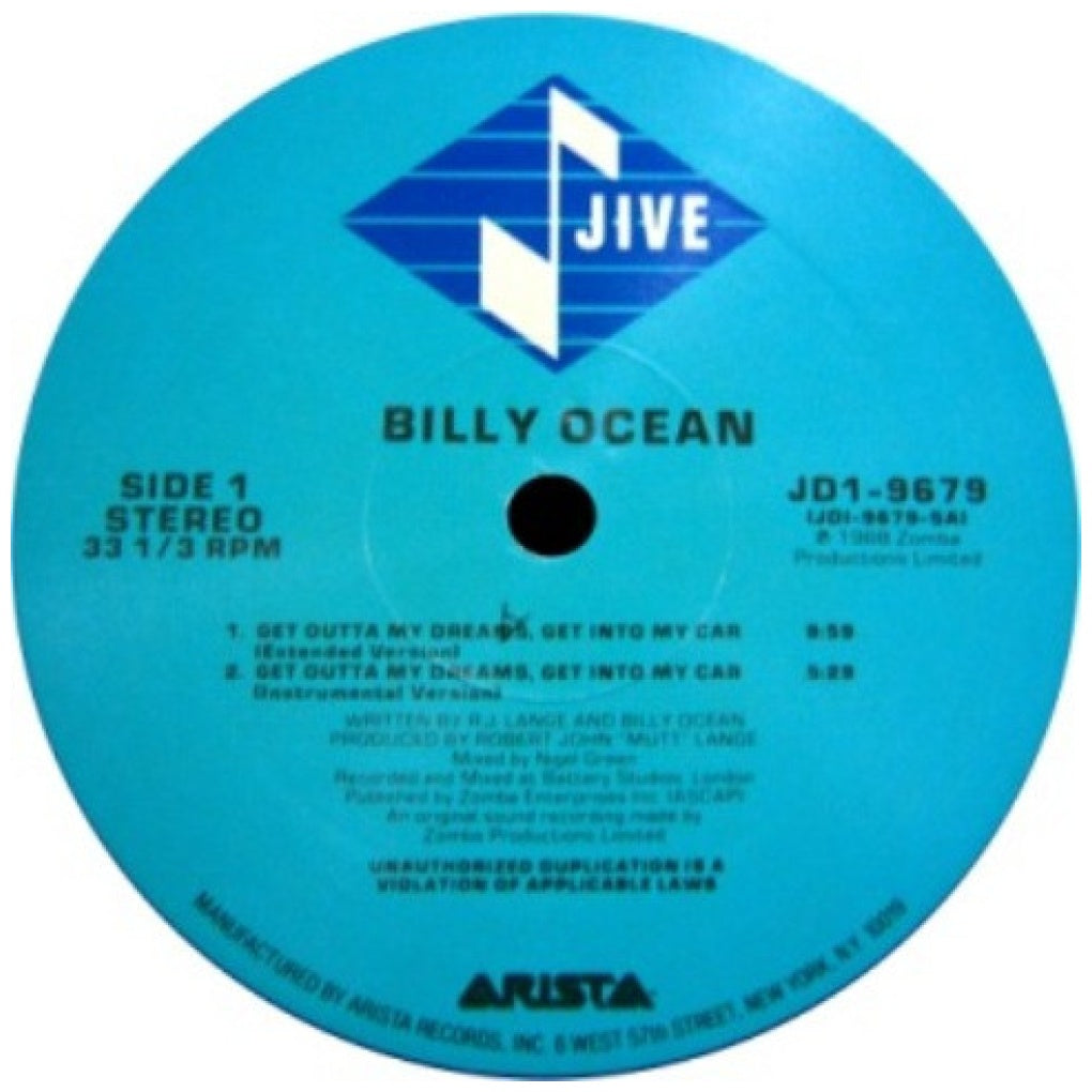 BILLY OCEAN - GET OUTTA MY DREAMS | 12" MAXI SINGLE USADO