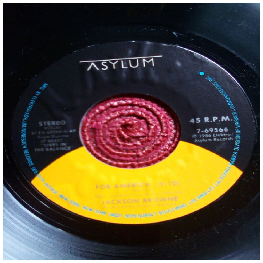 JACKSON BROWNE - FOR AMERICA | 7" SINGLE USADO