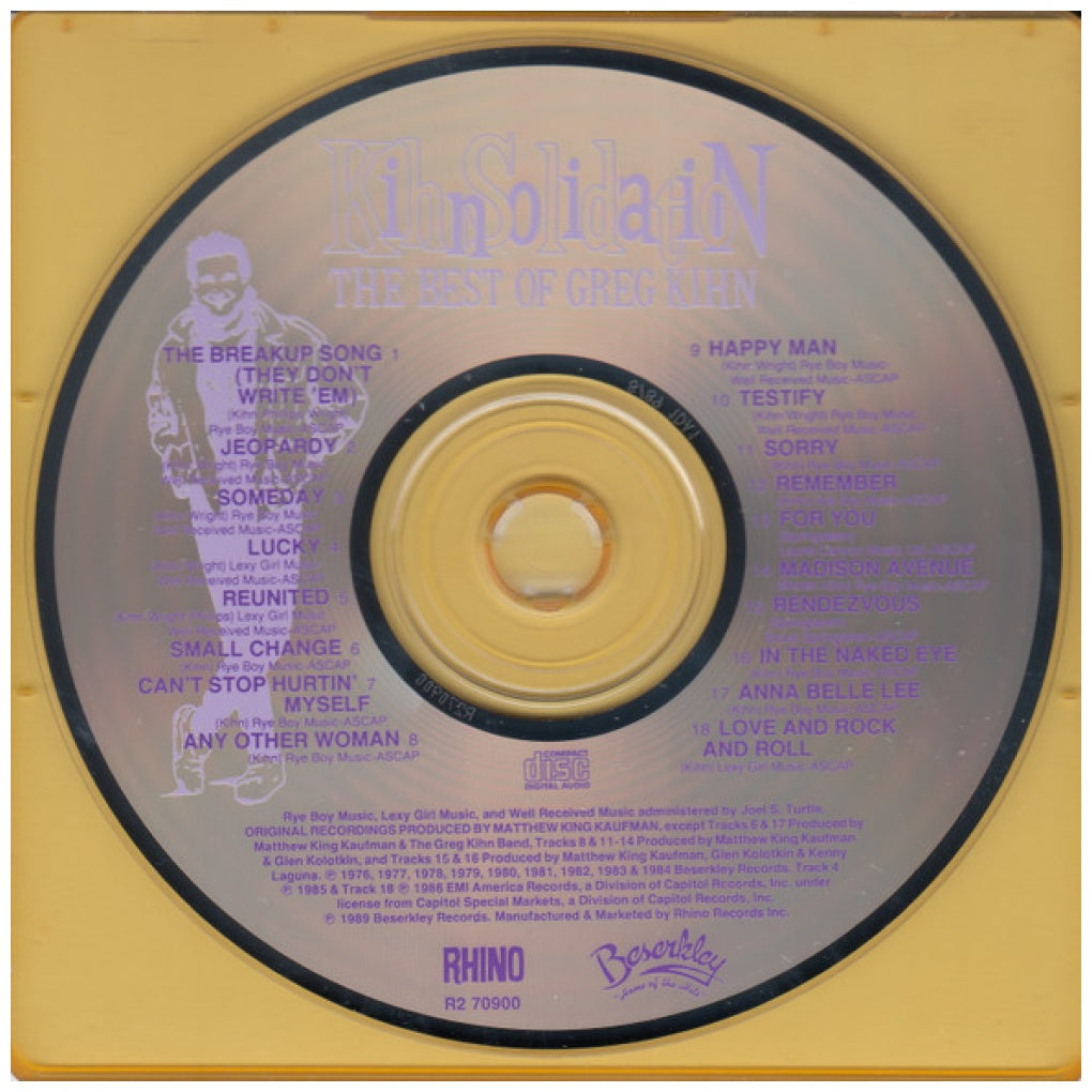 GREG KIHN BAND - KIHNSOLIDATION: THE BEST | CD USADO