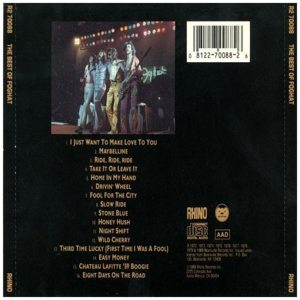 FOGHAT - THE BEST | CD USADO