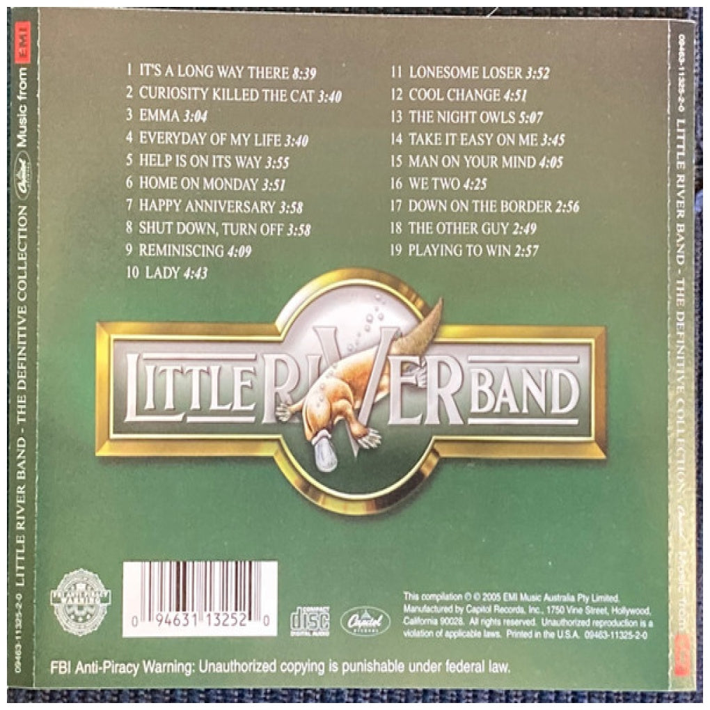 LITTLE RIVER BAND - THE DEFINITIVE COLLECTION | CD USADO