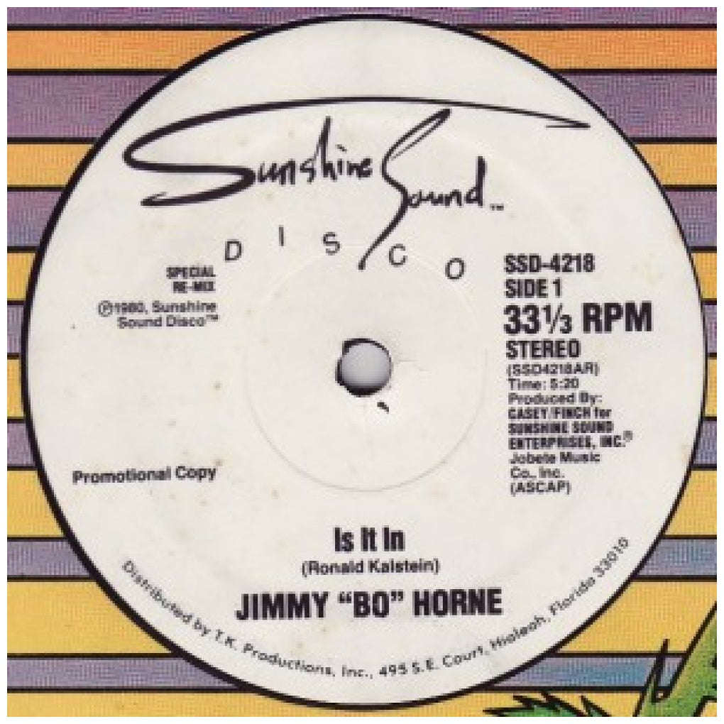 JIMMY "BO" HORNE - IS IT IN | 12" MAXI SINGLE VINILO USADO