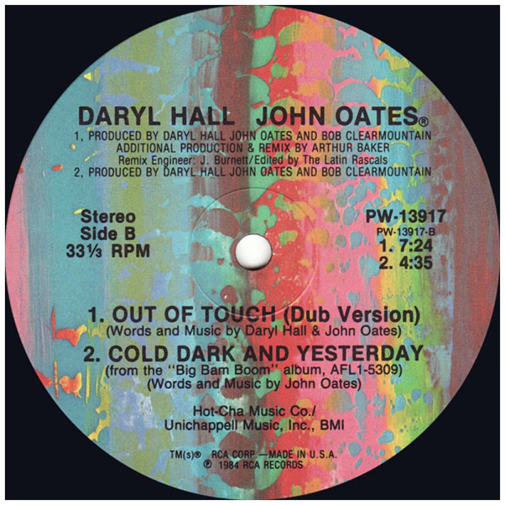 DARYL HALL AND JOHN OATES - OUT OF TOUCH | 12" MAXI SINGLE USADO