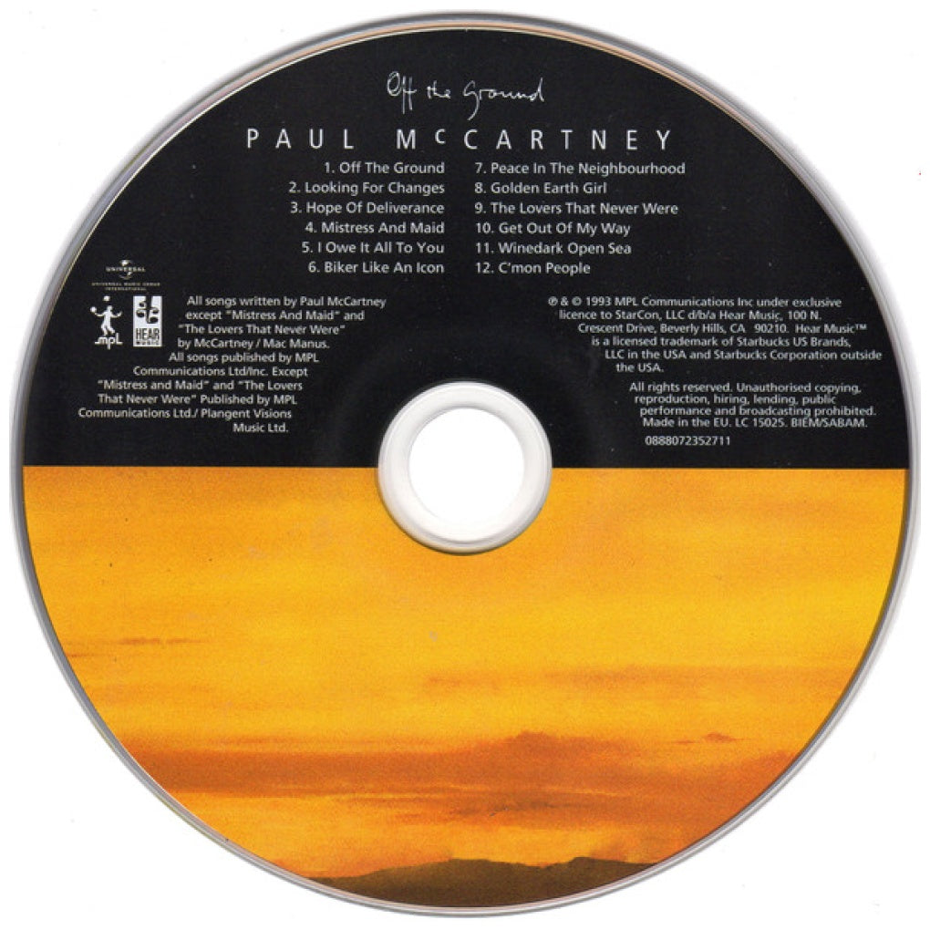PAUL McCARTNEY - OFF THE GROUND | CD