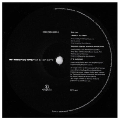PET SHOP BOYS - INTROSPECTIVE | VINILO