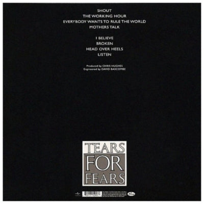 TEARS FOR FEARS - SONGS FROM THE BIG CHAIR | VINILO
