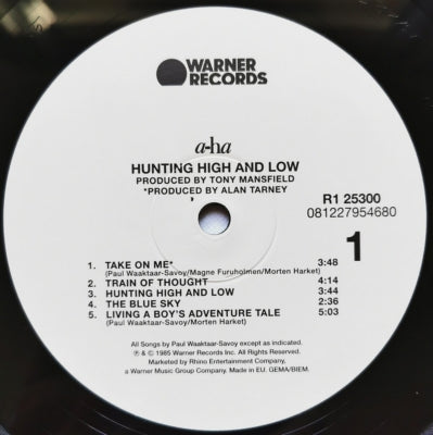A-HA - HUNTING HIGH LOW | VINILO