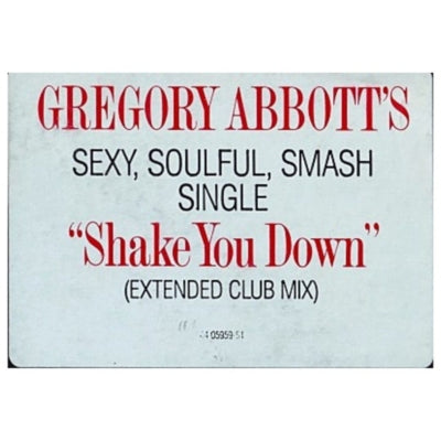 GREGORY ABBOTT - SHAKE YOU DOWN | 12" MAXI SINGLE VINILO