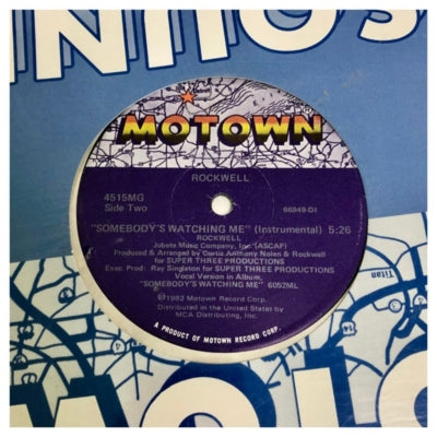 ROCKWELL - SOMEBODYS WATCHING ME | 12" MAXI SINGLE USADO