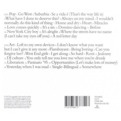 PET SHOP BOYS - POPART THE HITS (2CD) | CD