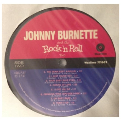 JOHNNY BURNETTE - ROCK N ROLL TRIO | VINILO
