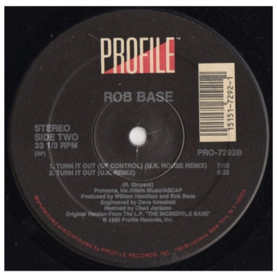 ROB BASE - GET UP AND HAVE A GOOD TIME | 12" MAXI SINGLE VINILO