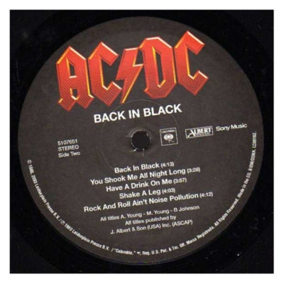AC/DC - BACK IN BLACK | VINILO