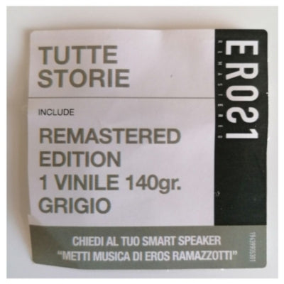 EROS RAMAZZOTTI - TUTTE STORIE | VINILO