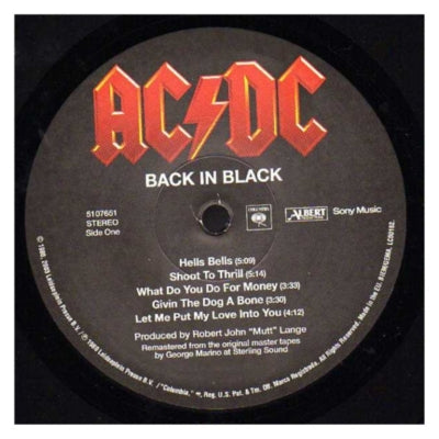 AC/DC - BACK IN BLACK | VINILO