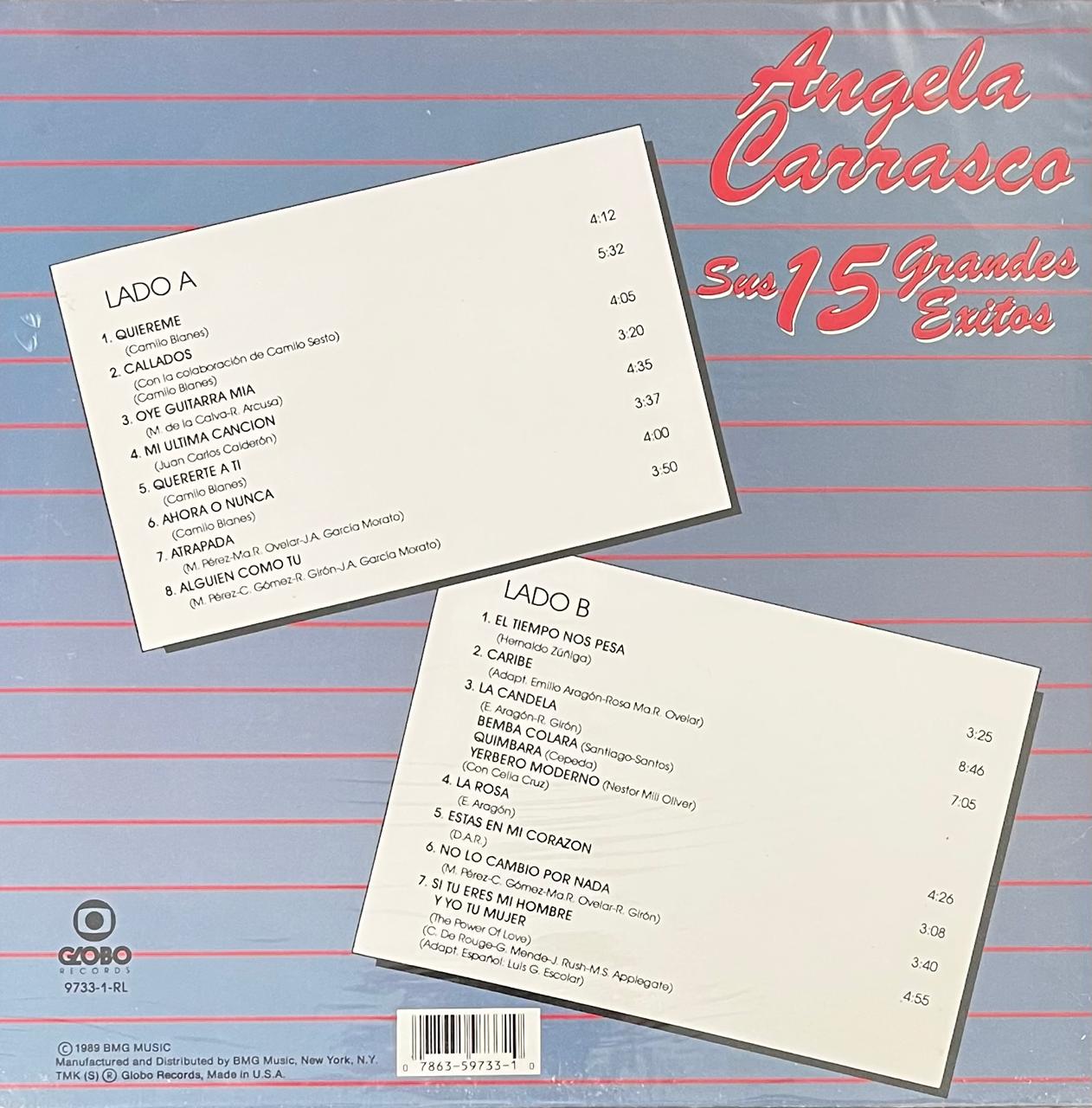 ANGELA CARRASCO - SUS 15 GRANDES EXITOS | VINILO USADO