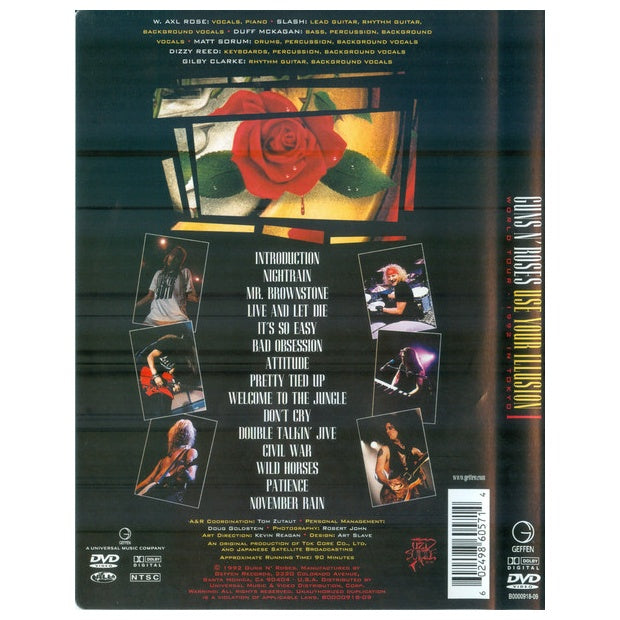 GUNS N' ROSES - USE YOUR ILLUSION I WORLD TOUR - LIVE IN TOKYO 1992 | DVD