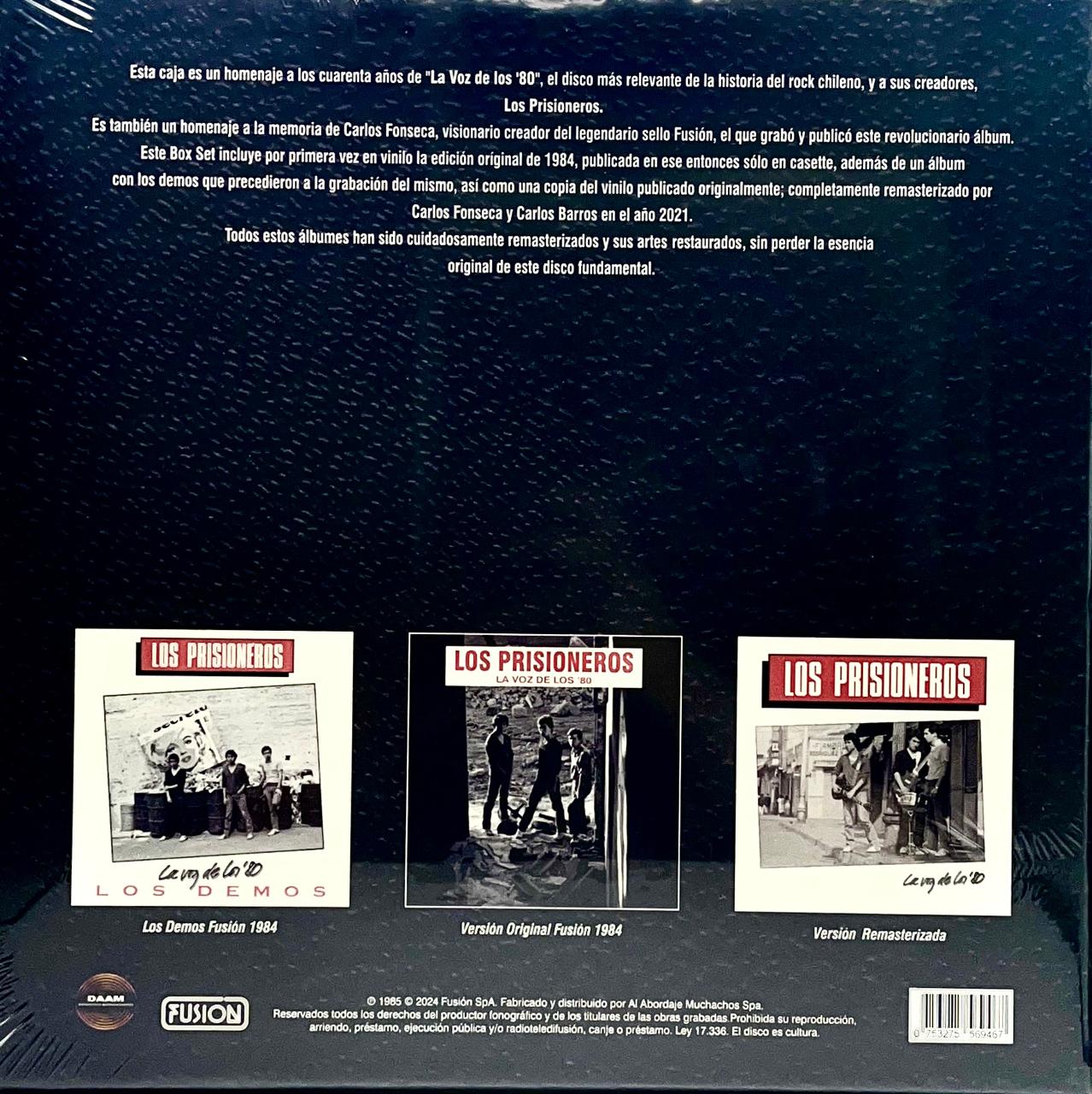 LOS PRISIONEROS - LA VOZ DE LOS '80 40 ANIVERSARIO BOXSET (3LP) | VINILO