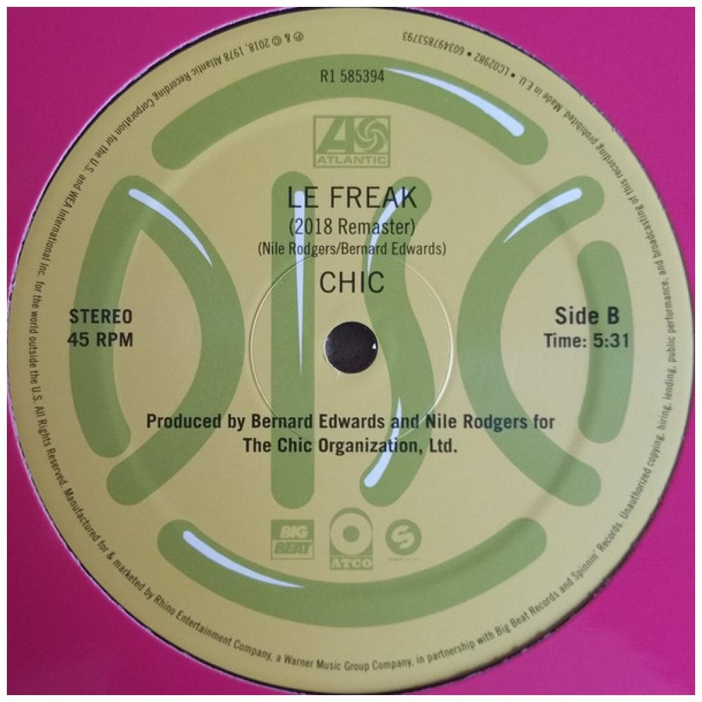 CHIC - LE FREAK (12" MAXI SINGLE) | VDE-NUEVO/SELLADO
