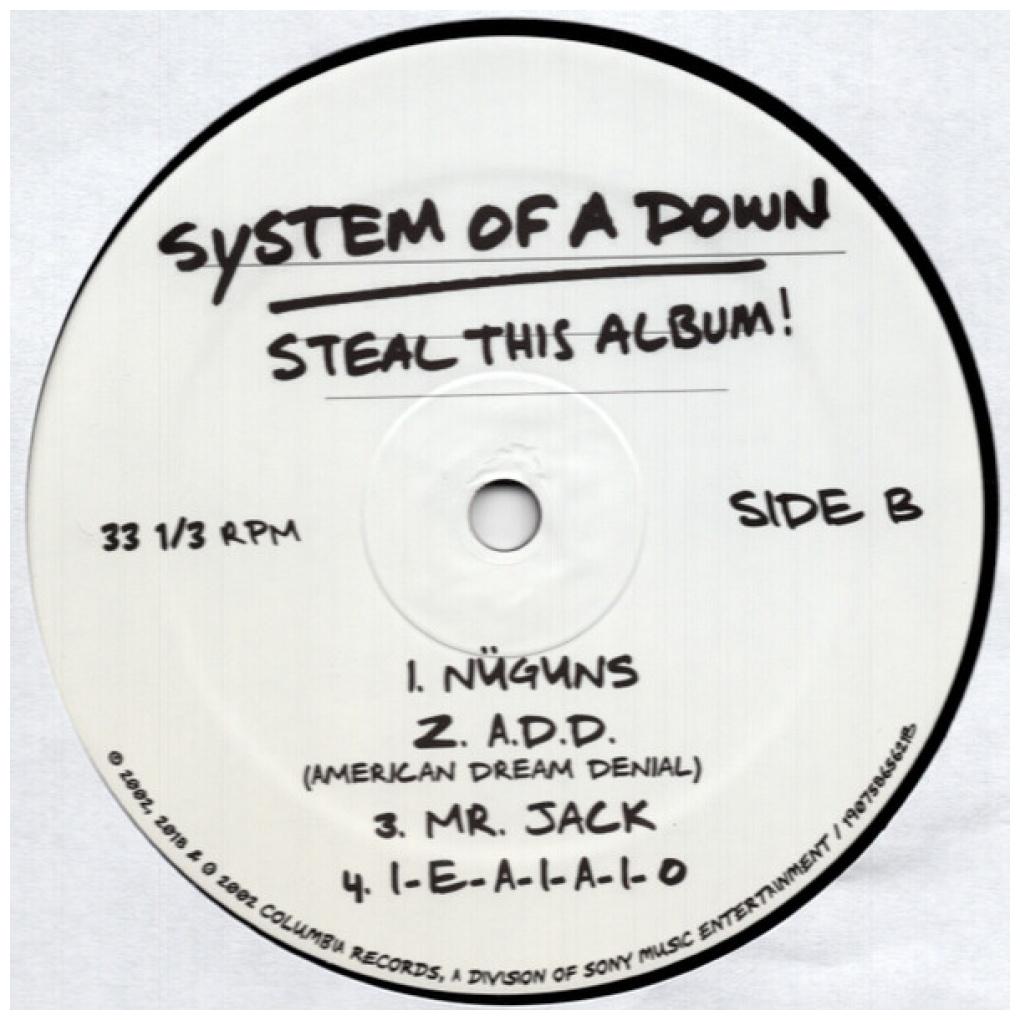 SYSTEM OF A DOWN - STEAL THIS ALBUM (2LP) | VINILO