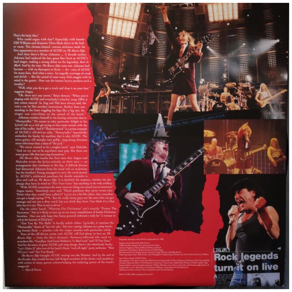 AC DC - THE RAZORS EDGE | VINILO