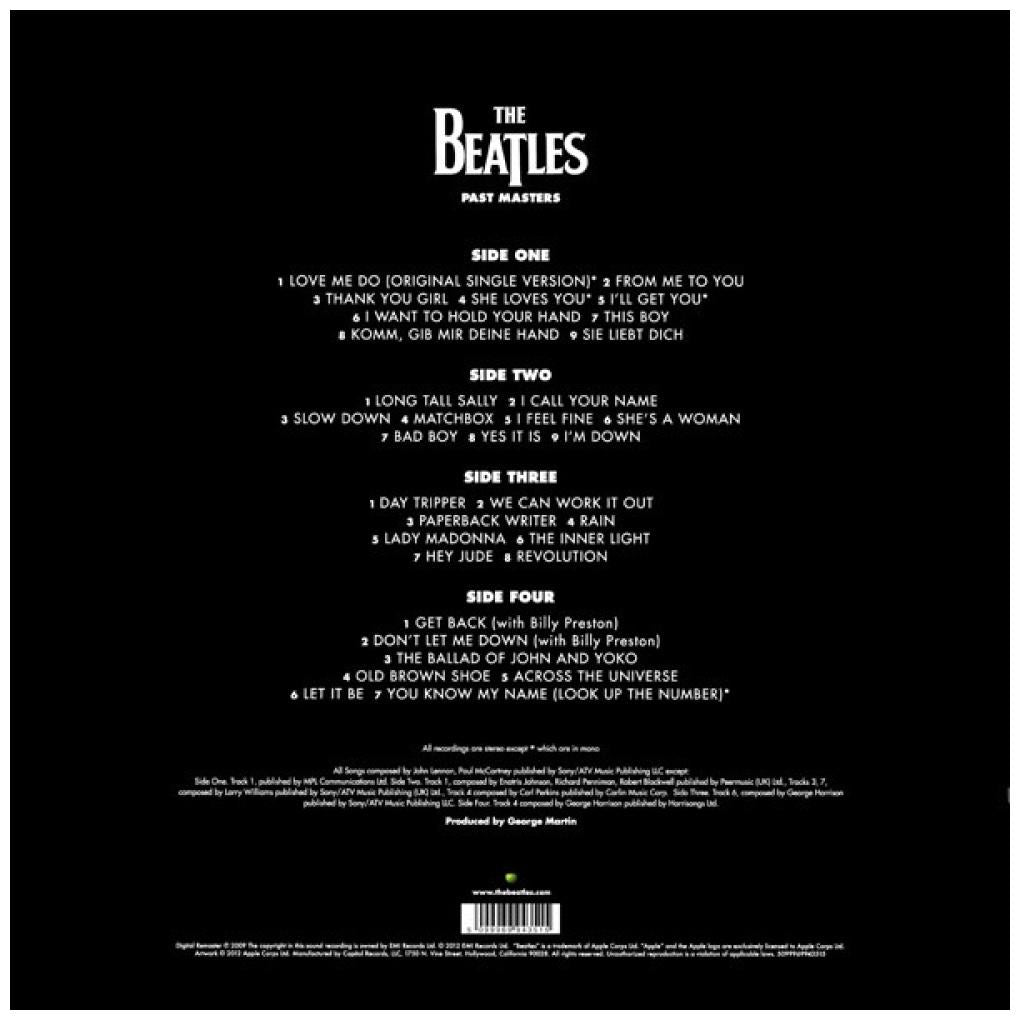 THE BEATLES - PAST MASTERS | VINILO