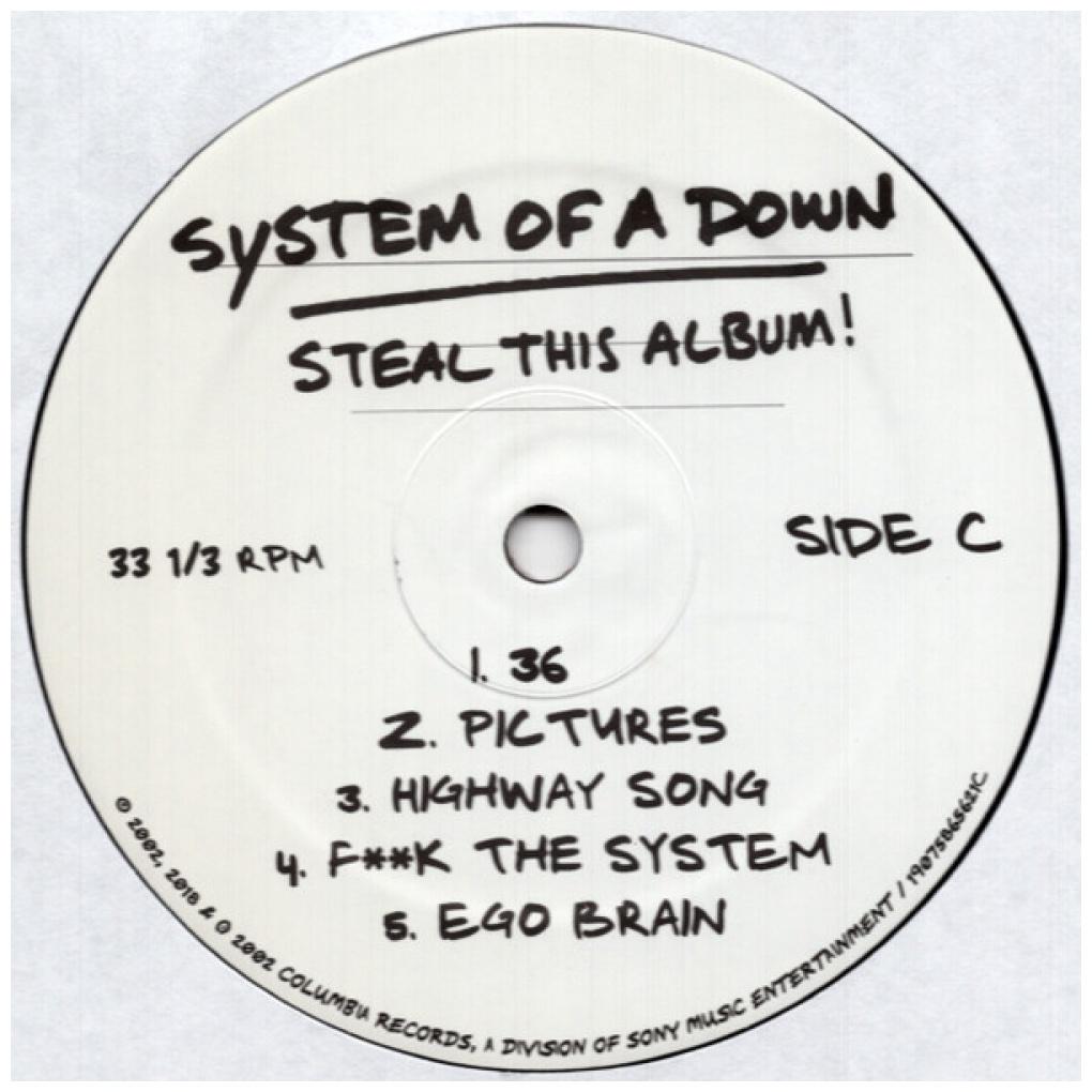 SYSTEM OF A DOWN - STEAL THIS ALBUM (2LP) | VINILO