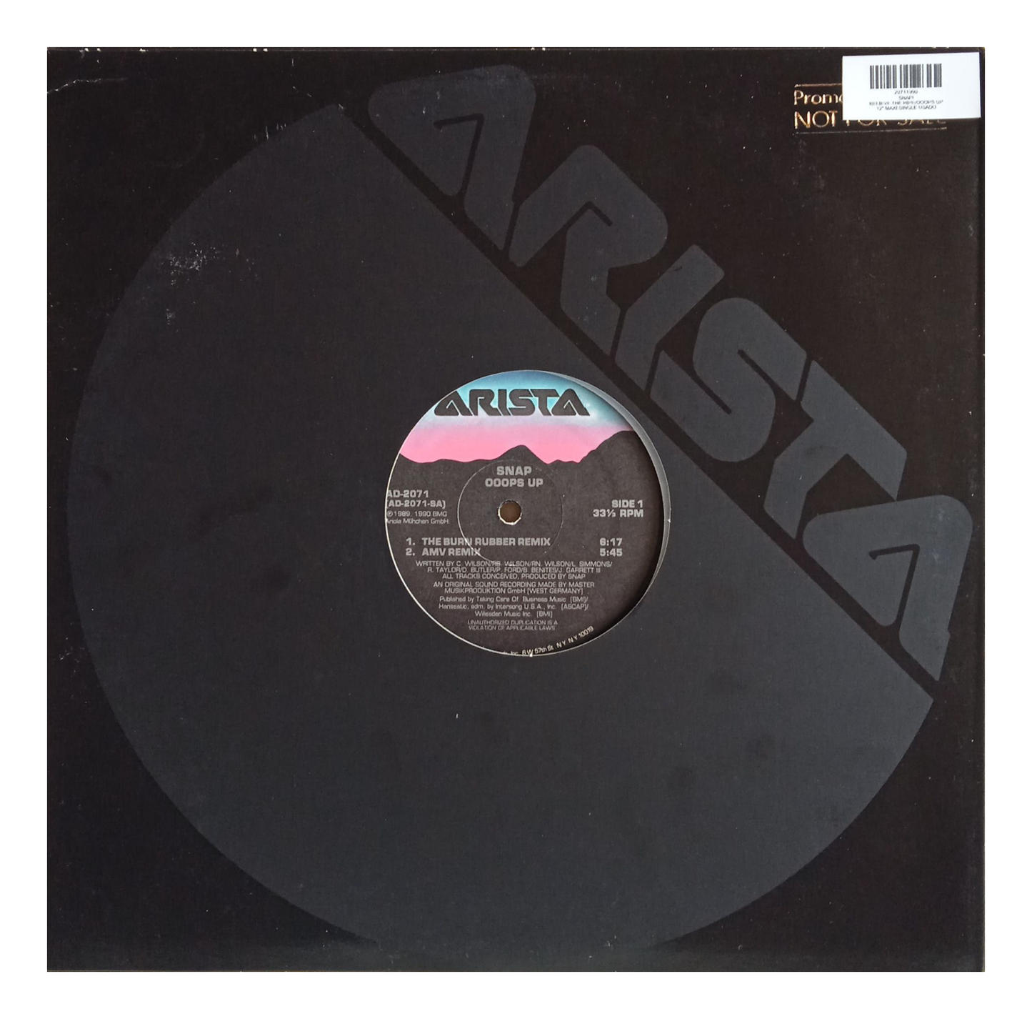SNAP! - BELIEVE THE HIPE/OOOPS UP | 12" MAXI SINGLE USADO