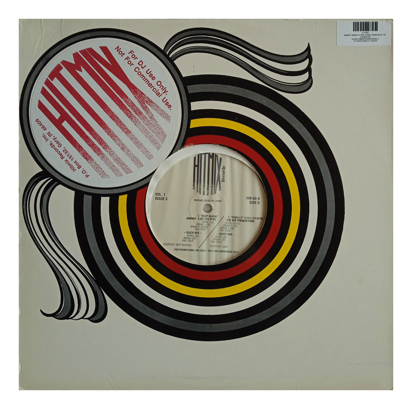 MARKY MARK & THE FUNKY BUNCH/CE CE PENISTON - GOOD VIBRATIONS/FINALLY | 12" MAXI SINGLE USADO
