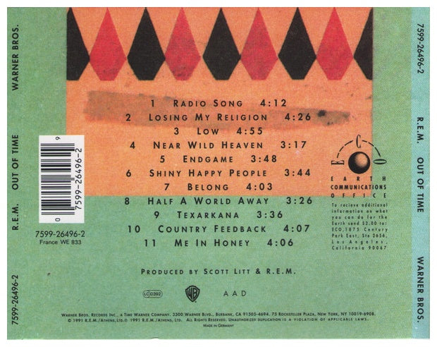 R.E.M. - OUT OF TIME | CD USADO