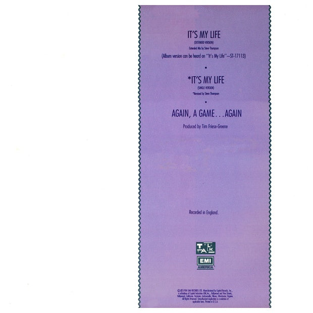 TALK TALK - IT'S MY LIFE | 12" MAXI SINGLE USADO