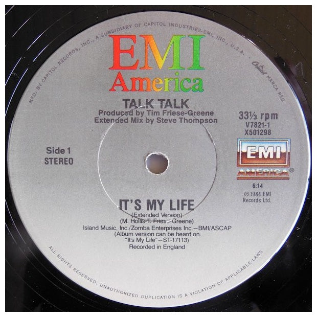 TALK TALK - IT'S MY LIFE | 12" MAXI SINGLE USADO