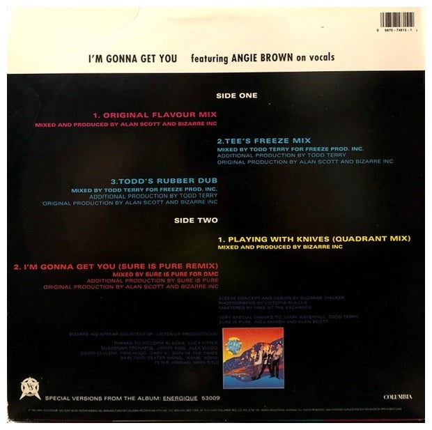 BIZARRE INC - I'M GONNA GET YOU | 12" MAXI SINGLE USADO